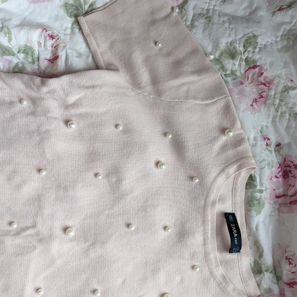 Zara knit pearl short sleeve - Picture 5 of 6